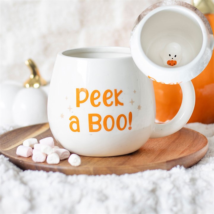 Peekaboo Ghost Rounded Mug